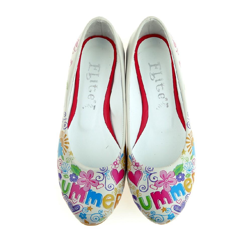 Colorful Summer Ballerinas Shoes 1067 (2198980034656)