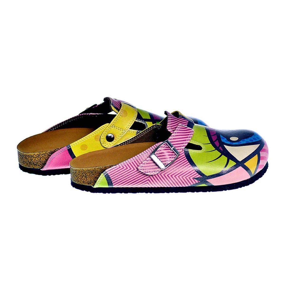 Blue & Green Eye Clogs CAL318 (737681834080)