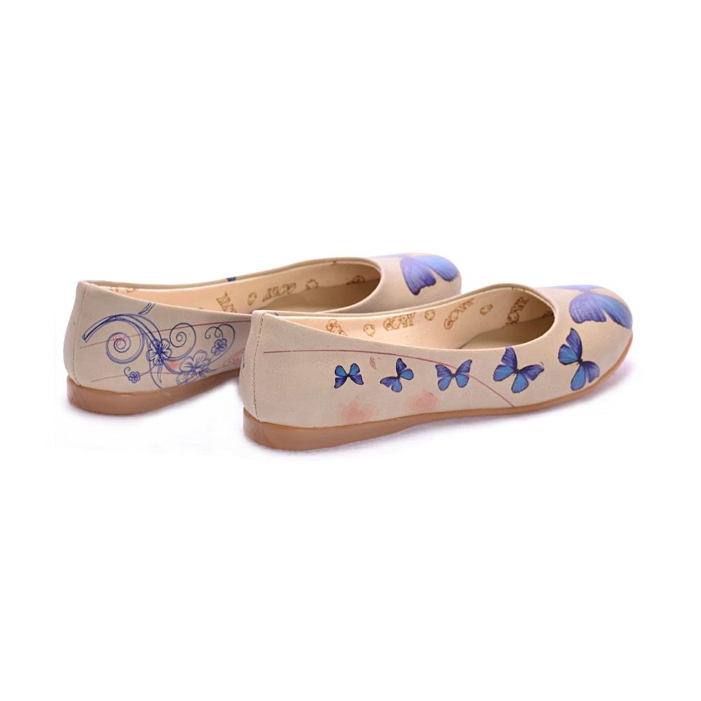Blue Butterfly Ballerinas Shoes 1000 (506260455456)