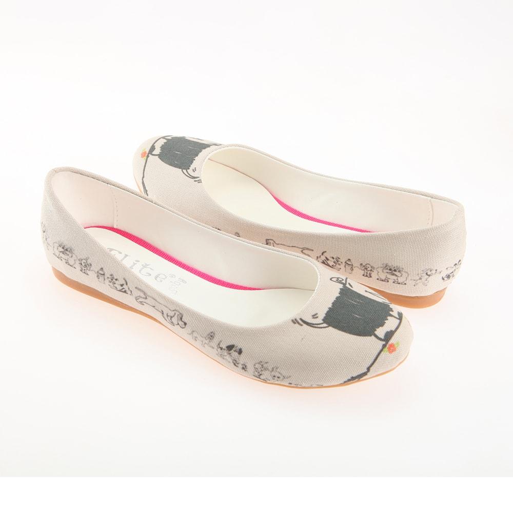 Cute Dog Ballerinas Shoes 1114 (506264027168)