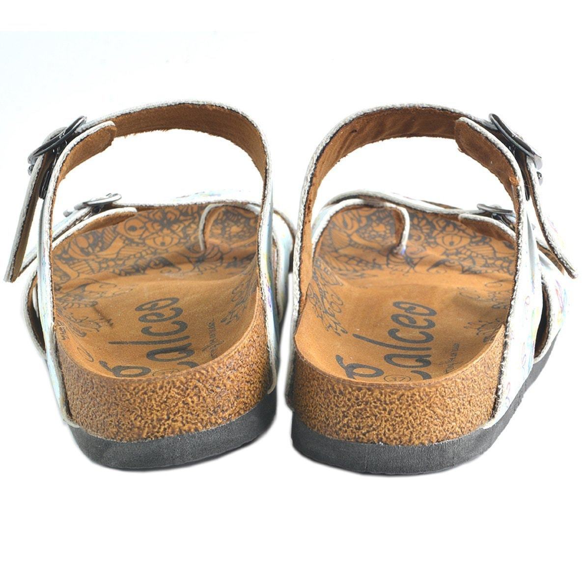 Light Blue Floral Sandal CAL1007 (737684881504)