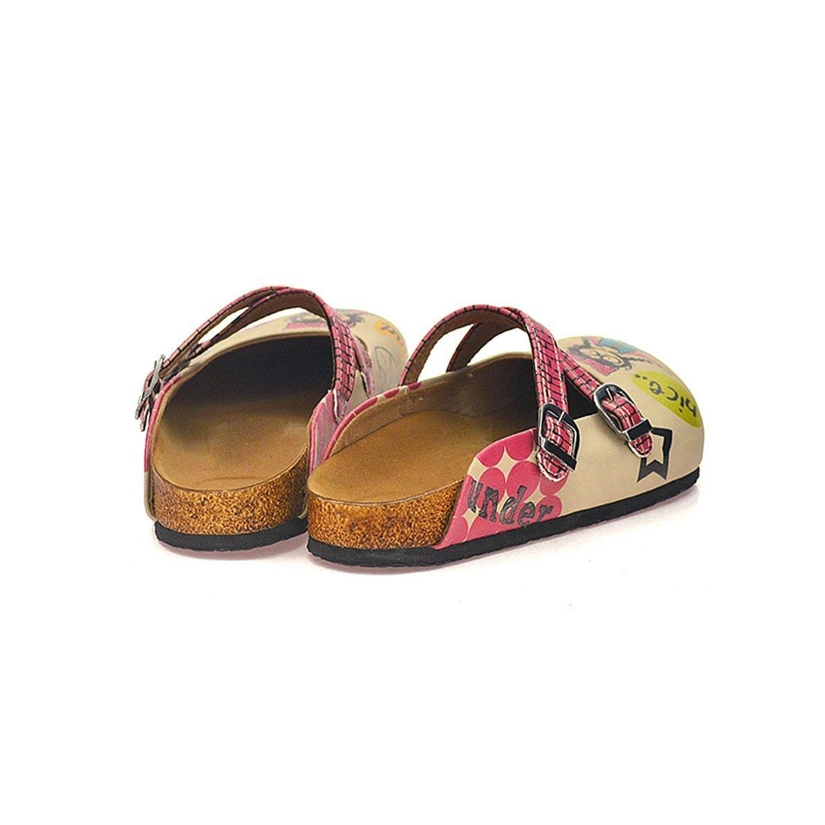 Tan Double-Sided Clogs CAL117 (737683046496)