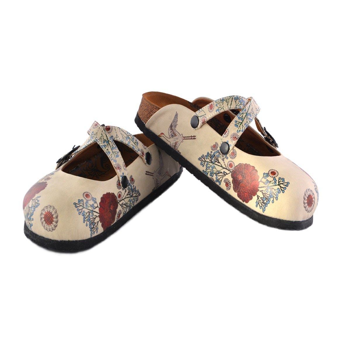 Rose and Bird Clogs CAL157 (737669120096)