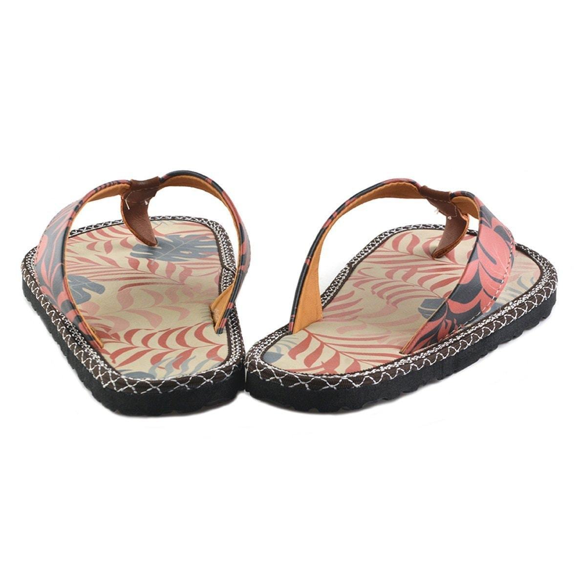 Black & Orange Jungle Flip-Flop CAL411 (737681244256)