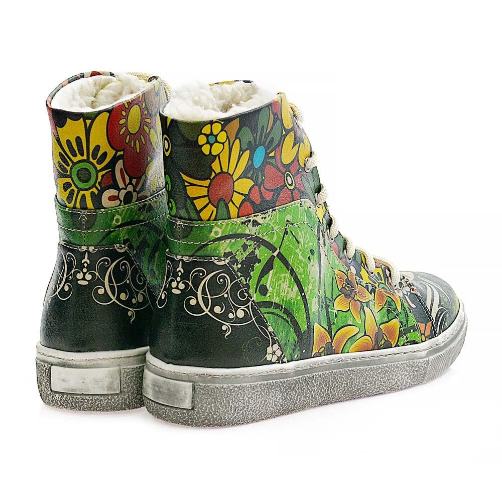 Flowers Short Boots JAS104 (506268254240)