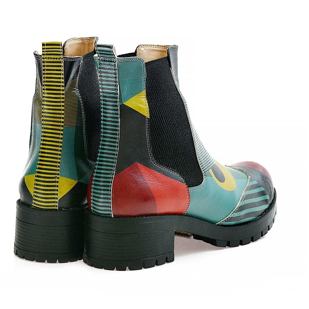 Pattern Short Boots LAS101 (506268450848)