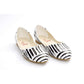 Black and White Ballerinas Shoes NSS351 (770221310048)