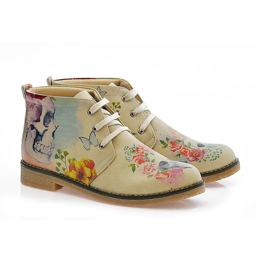 Ladies floral clearance ankle boots