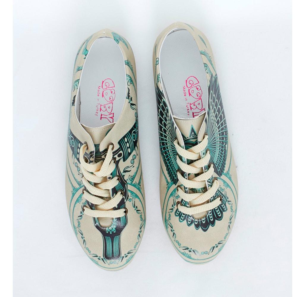 Blue Pattern Ballerinas Shoes SLV069 (506275004448)
