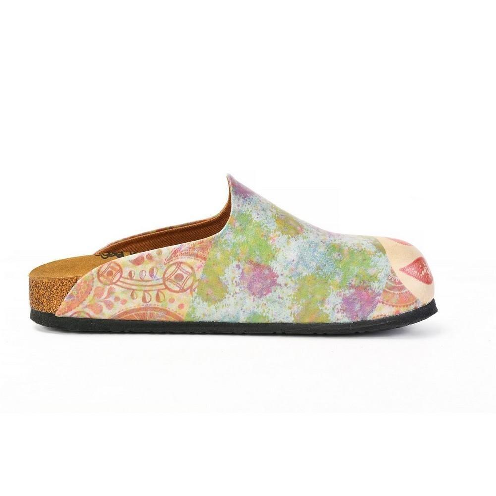 Red Abstract Paisley Mule CAL1405 (774932955232)