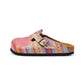 Red & Purple Heart Knit Print Slip-On Mule CAL367 (774935052384)