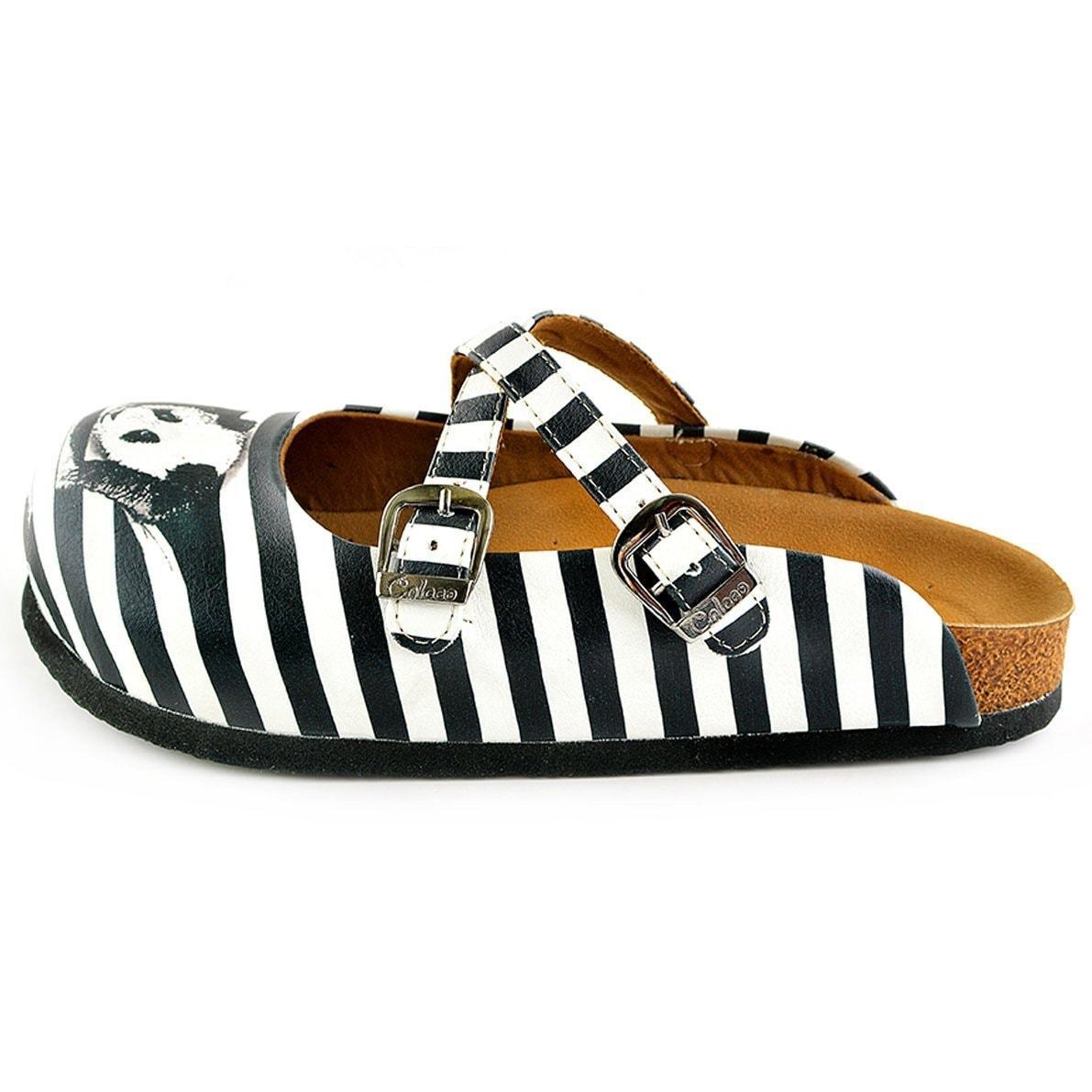 Black & White Panda Clogs WCAL143 (737671282784)