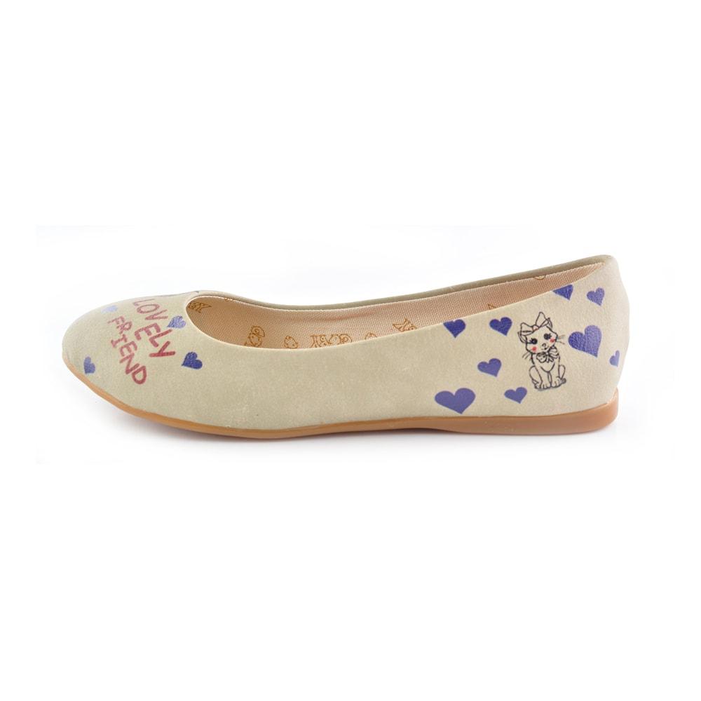 Cute Girl and Animals Ballerinas Shoes 1002 (1405793304672)