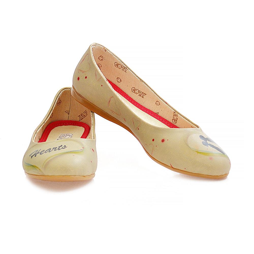 Heart Ballerinas Shoes 1039 (1405793534048)