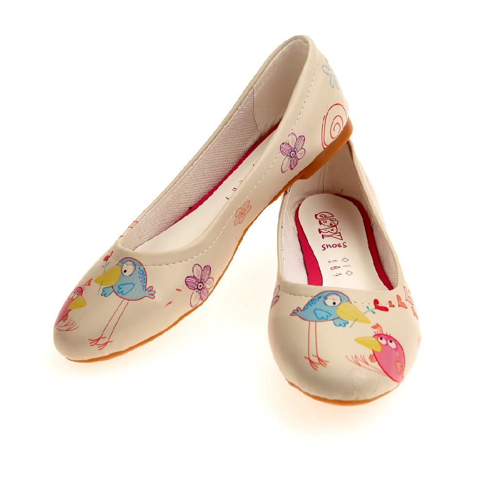 Birds Ballerinas Shoes 1041 (2198971416672)