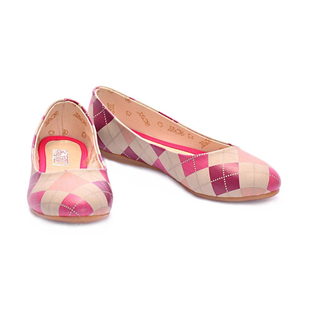 Plaid Ballerinas Shoes 1050 (506261504032)