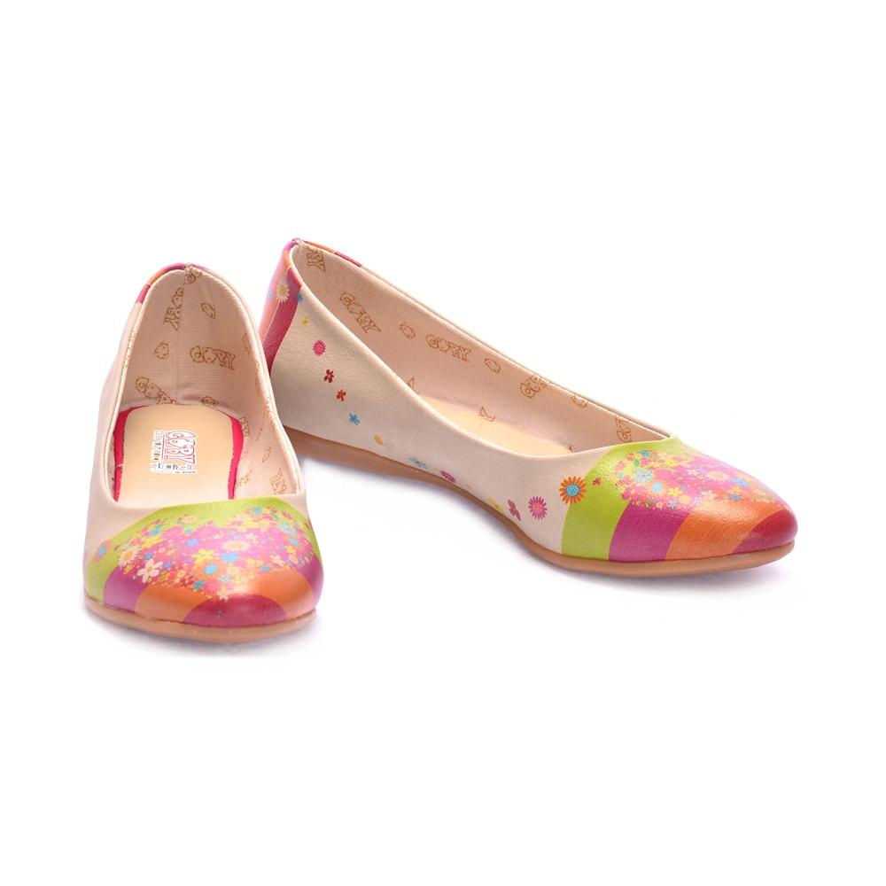 Flowering Heart Ballerinas Shoes 1054 (506262323232)