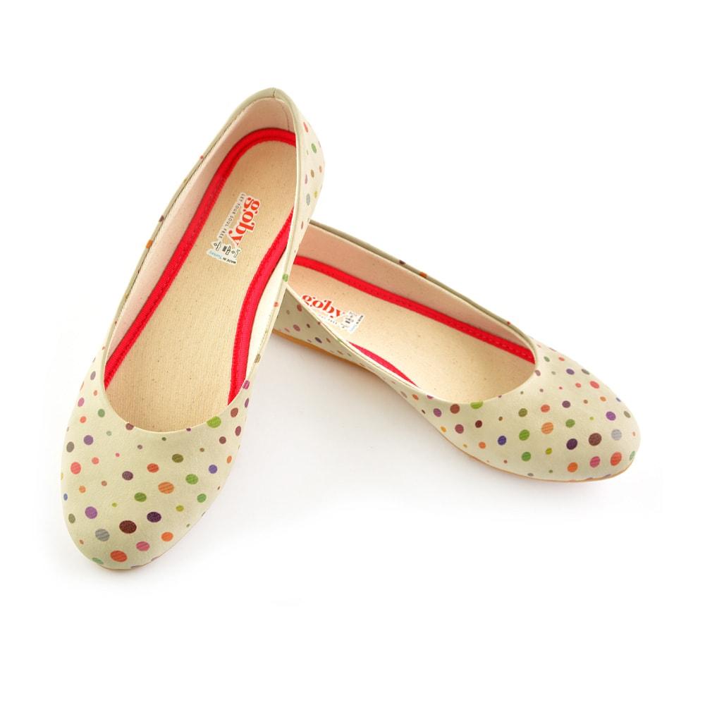 Colorful Spotted Ballerinas Shoes 1059 (506262650912)