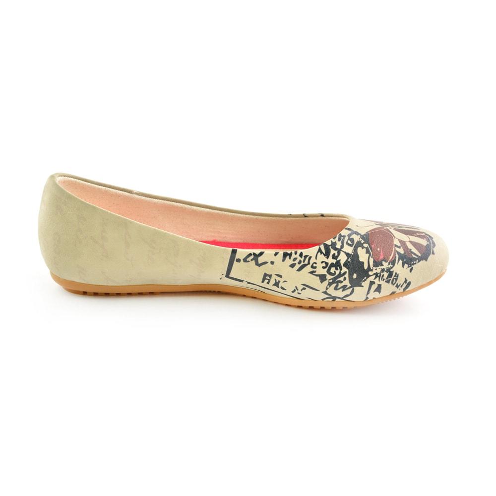 Bordeaux Butterfly Ballerinas Shoes 1060 (506262683680)