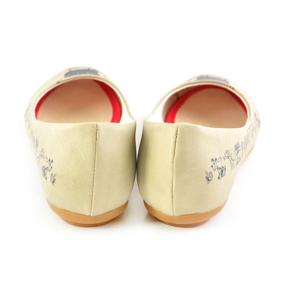 Cute Dog Ballerinas Shoes 1066 (506262716448)