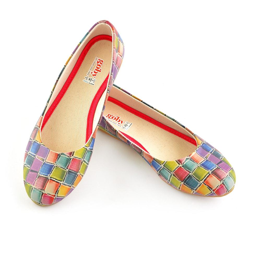 Colored Stones Ballerinas Shoes 1071 (506285850656)