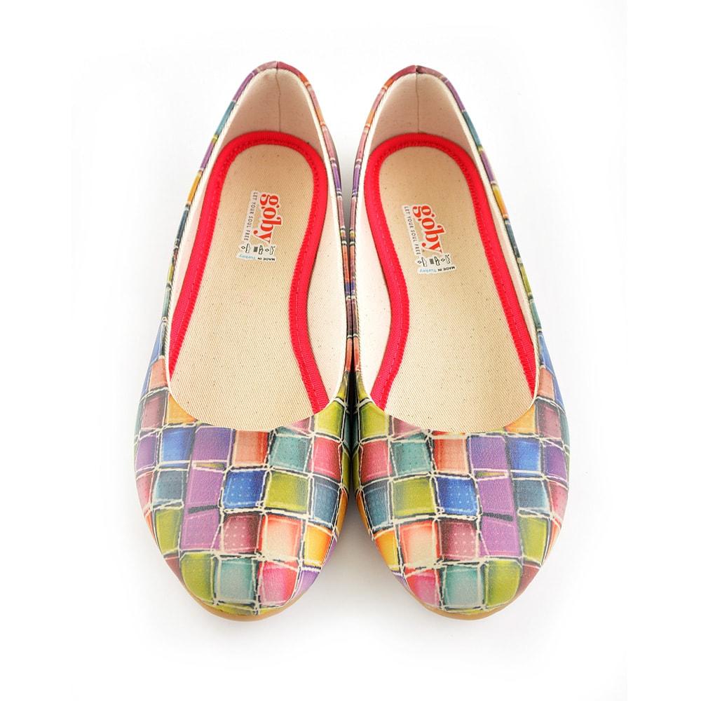 Colored Stones Ballerinas Shoes 1071 (506285850656)