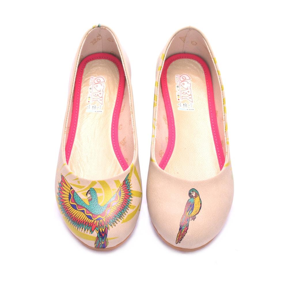 Flamboyant Parrot Ballerinas Shoes 1072 (506262978592)