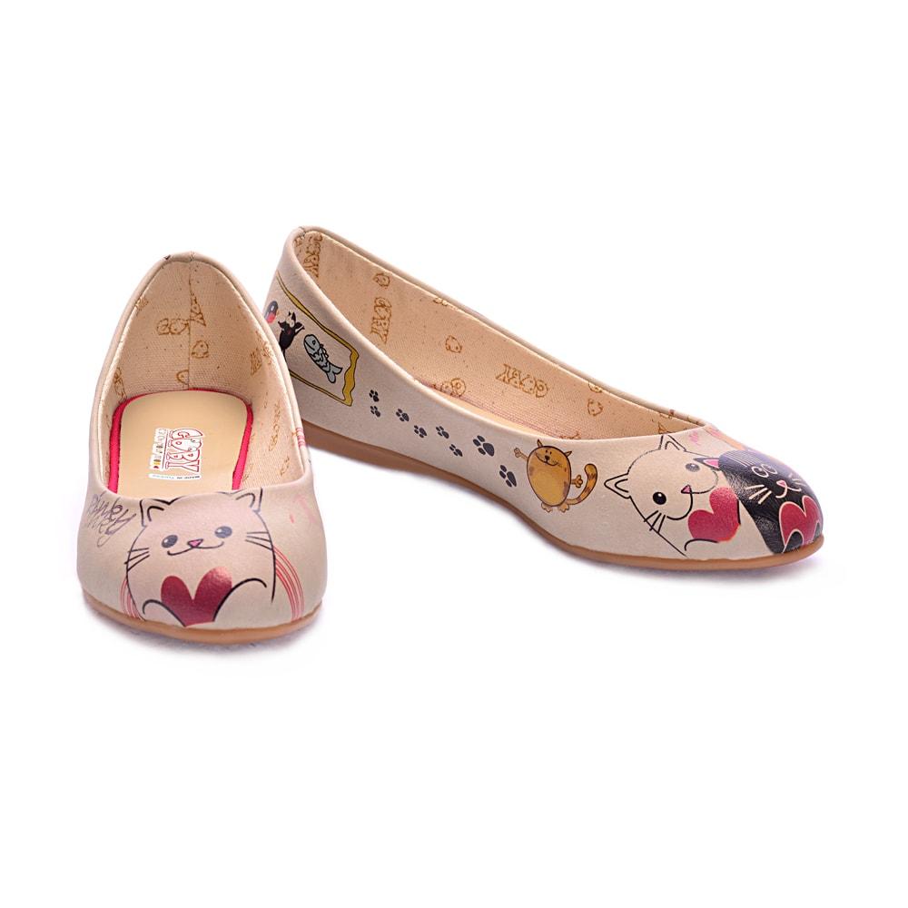 Cute Cats Ballerinas Shoes 1075 (506263109664)
