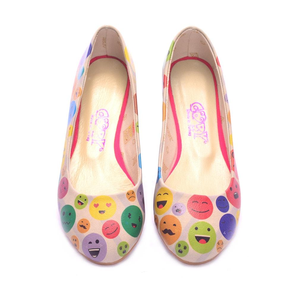 Emoji Ballerinas Shoes 1084 (506263437344)