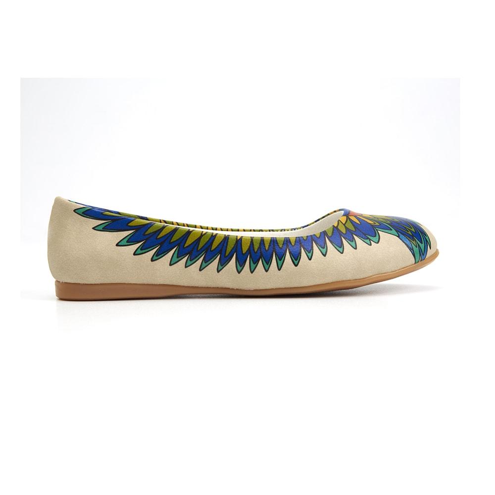 Indian Feather Ballerinas Shoes 1090 (506263633952)