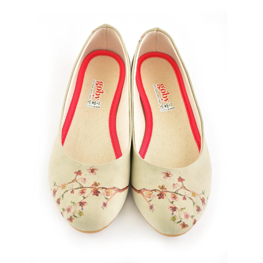 New Cherry Blossom Ballerinas Shoes 1091 (506263699488)