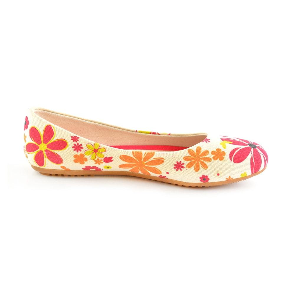 Flowers Ballerinas Shoes 1110 (1405794025568)