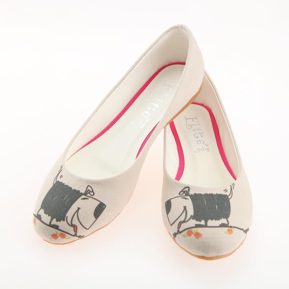 Cute Dog Ballerinas Shoes 1114 (506264027168)
