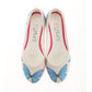 Blue Butterfly Ballerinas Shoes 1124 (1405794386016)