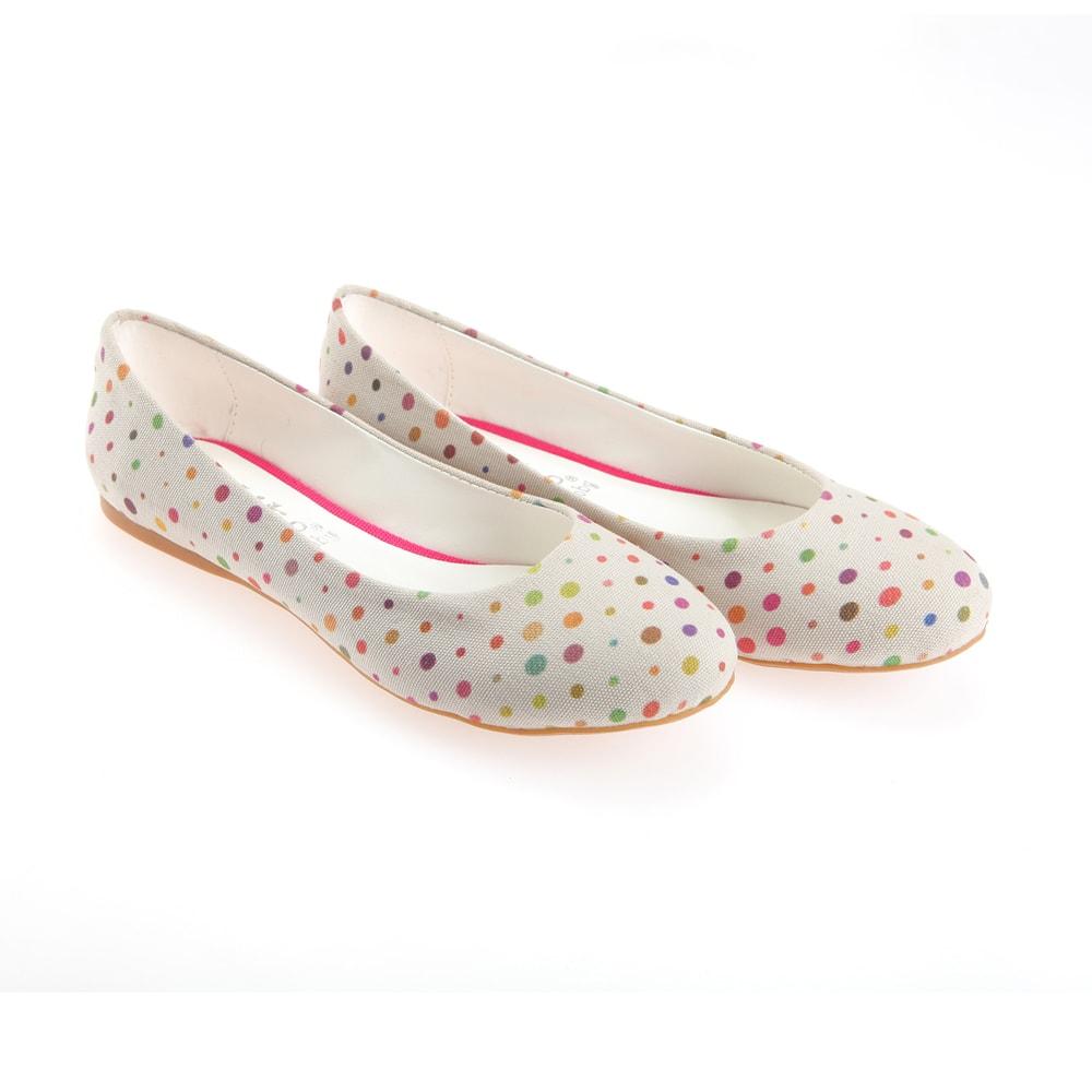 Spotted Ballerinas Shoes 1138 (1405794615392)