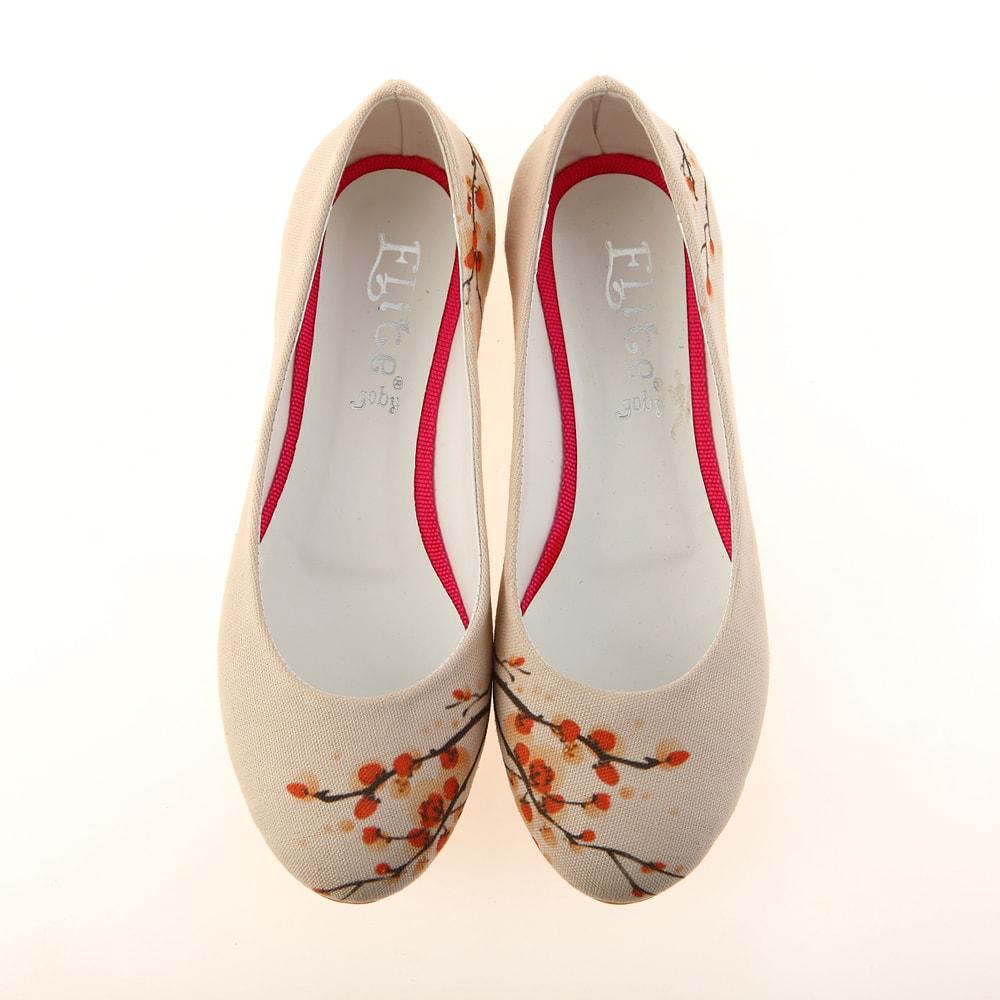 Cherry Blossom Ballerinas Shoes 1141 (1405794746464)