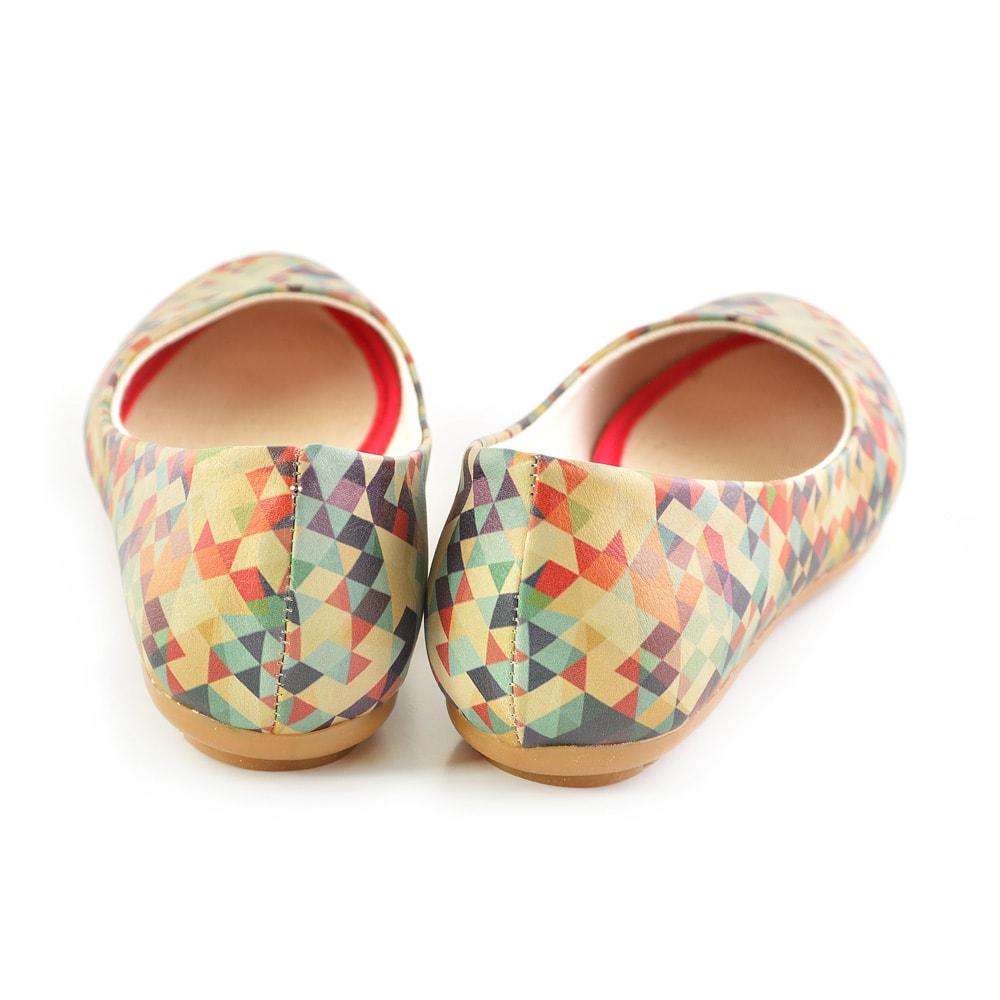 Geometric Colors Ballerinas Shoes 2028 (506264289312)