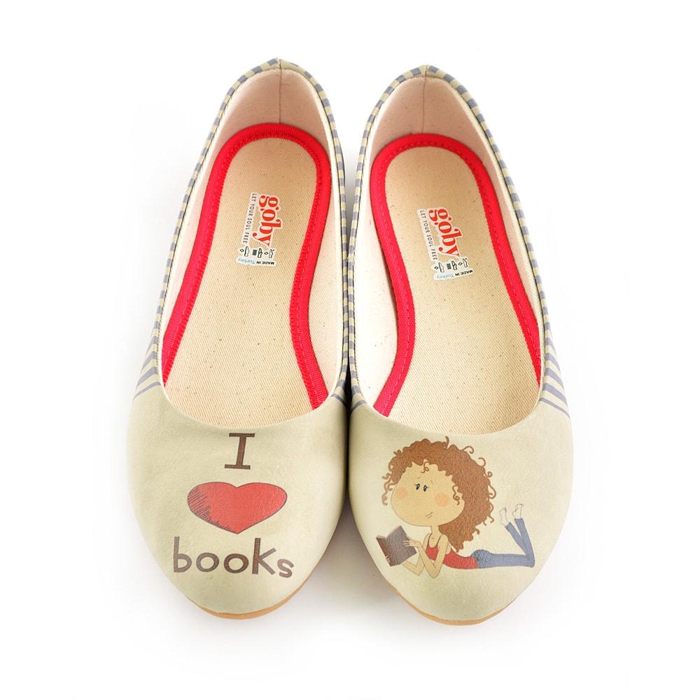 I Love Books Ballerinas Shoes 2033 (506264322080)