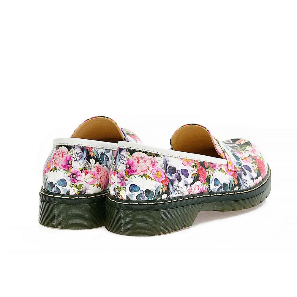 Skull Flower Garden Sneakers Shoes AMOX101 (1329358700640)