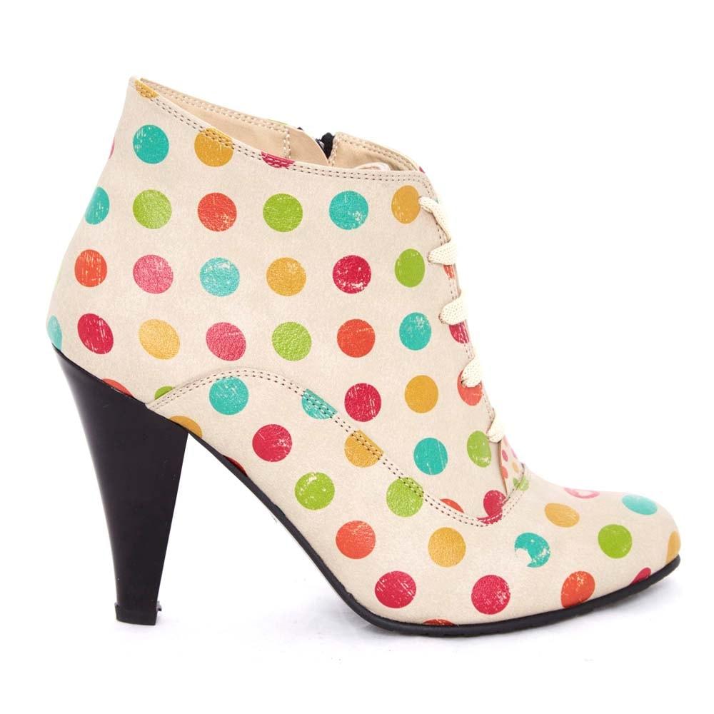 Colored Dots Ankle Boots BT301 (506264485920)