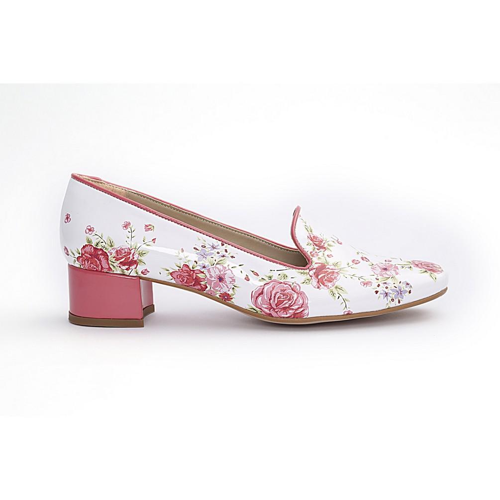 Flowers Career Heel Shoes BYZ201 (770201223264)