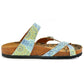 Blue & Yellow Floral Strappy Sandal CAL1005 (737684947040)
