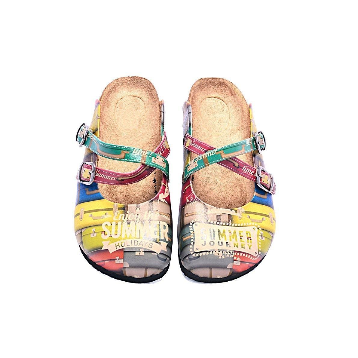 Yellow Suitcase Summer Clogs CAL106 (737683636320)