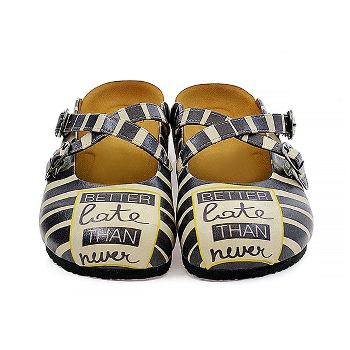 Black Better Late Than Never Clogs CAL111 (737683177568)