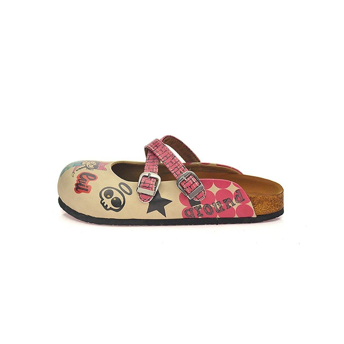 Tan Double-Sided Clogs CAL117 (737683046496)