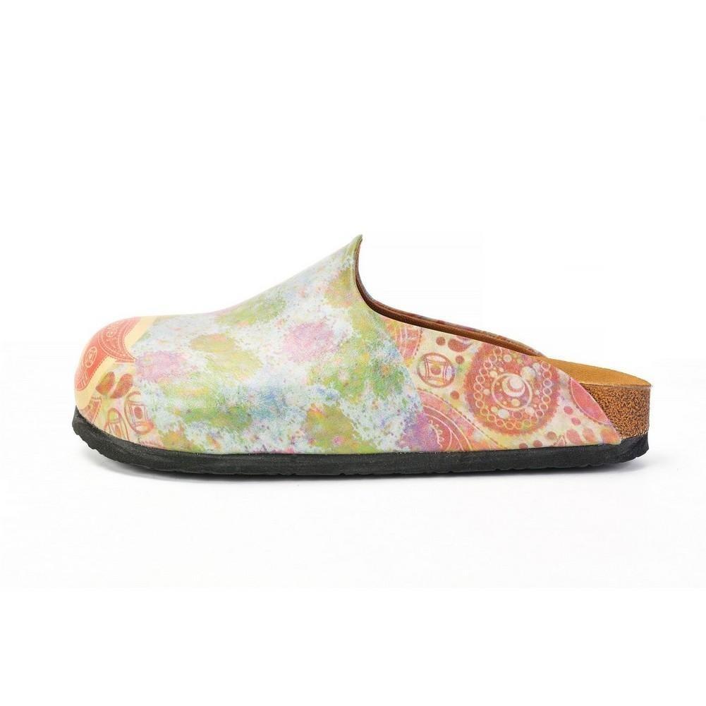 Red Abstract Paisley Mule CAL1405 (774932955232)