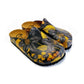 Black Flowers and Yellow Leaf Sandal - CAL1408 (774941016160)