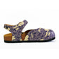 Dark Blue and Cream Windy Clouds Patterned Clogs - CAL1602 (774941245536)