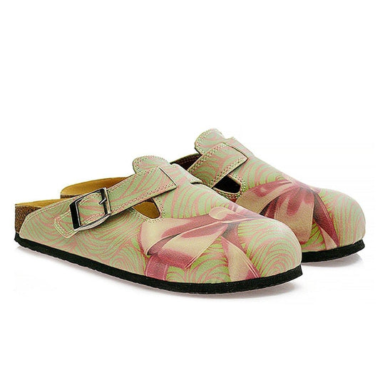 Mint & Pink Bow Clogs CAL321 (737681768544)