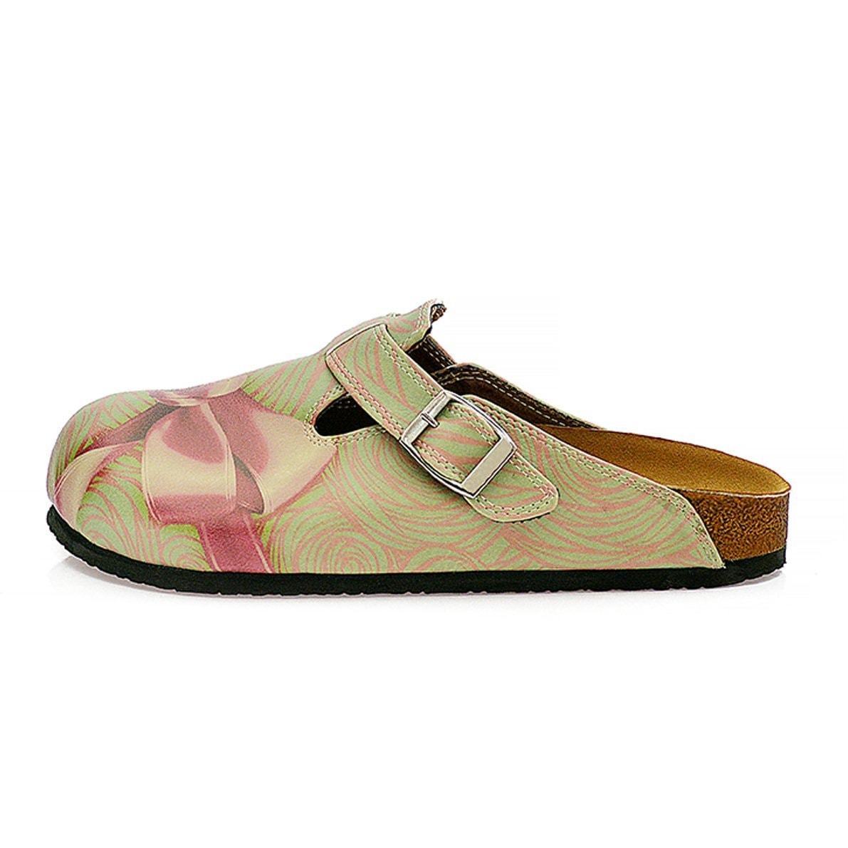 Mint & Pink Bow Clogs CAL321 (737681768544)